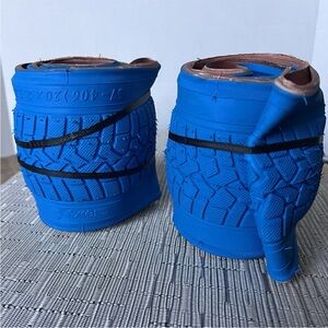 Set of 2 Excel BMX BICYCLE Freestyle Performer Tires 20" x 2 1.25 Blue NEW